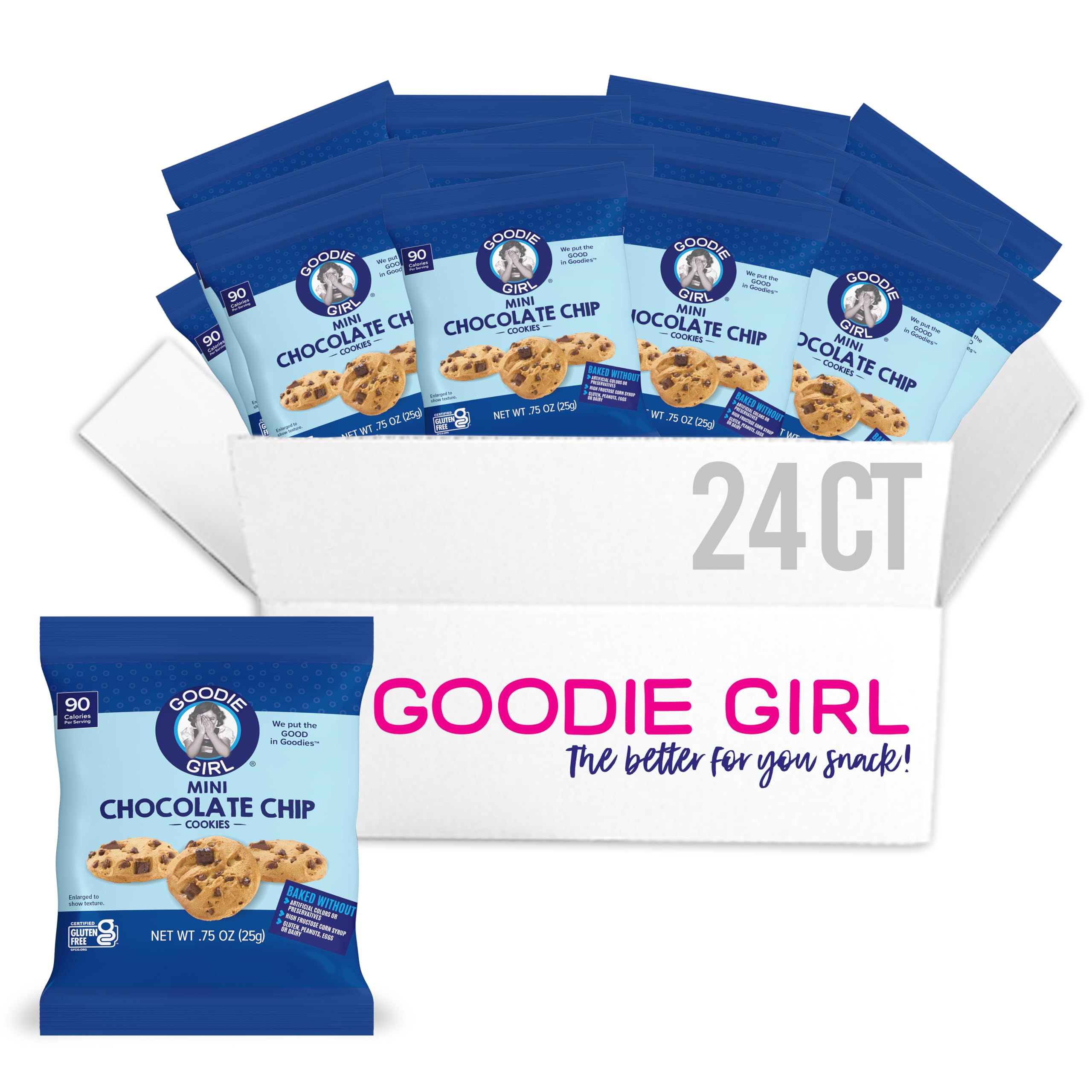 Amazon.com: Goodie Girl Mini Chocolate Chip Cookies - Gluten Free